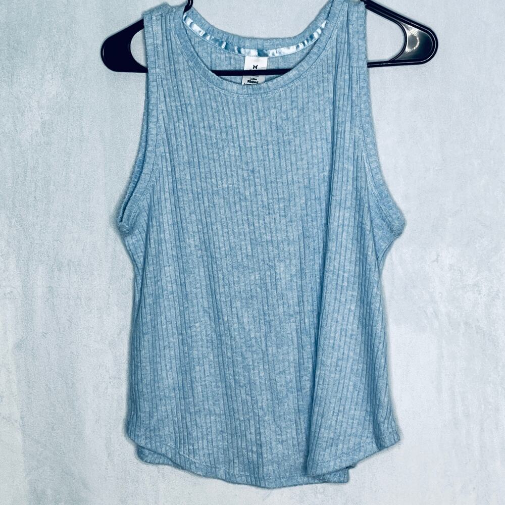 Member's Mark Blue Ribbed Lounge Shirt New M